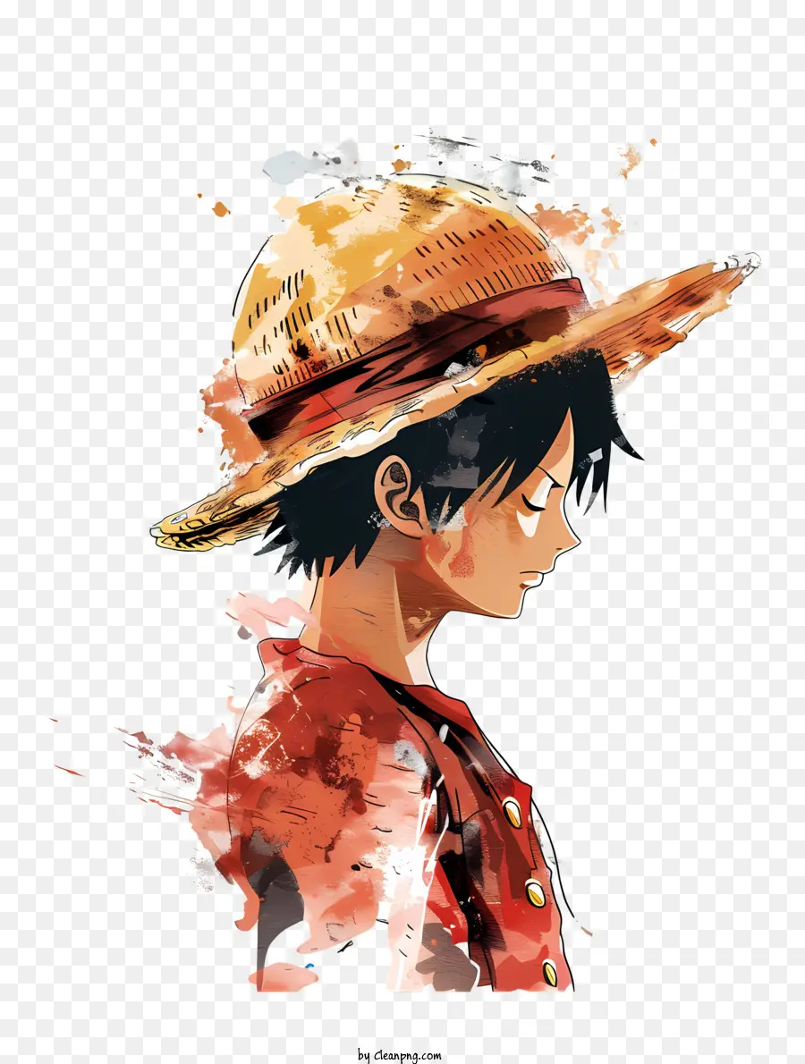 Luffy De Una Pieza，Sombrero De Paja PNG