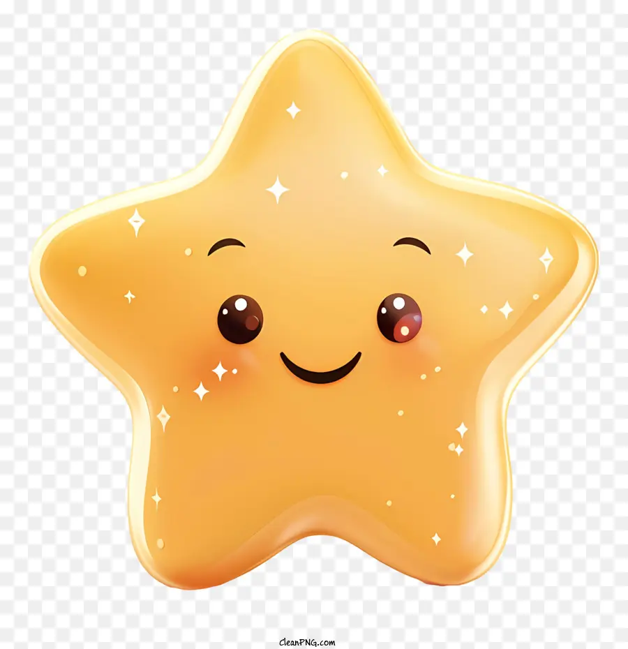 Estrella Emoji，Estrella Sonriente PNG