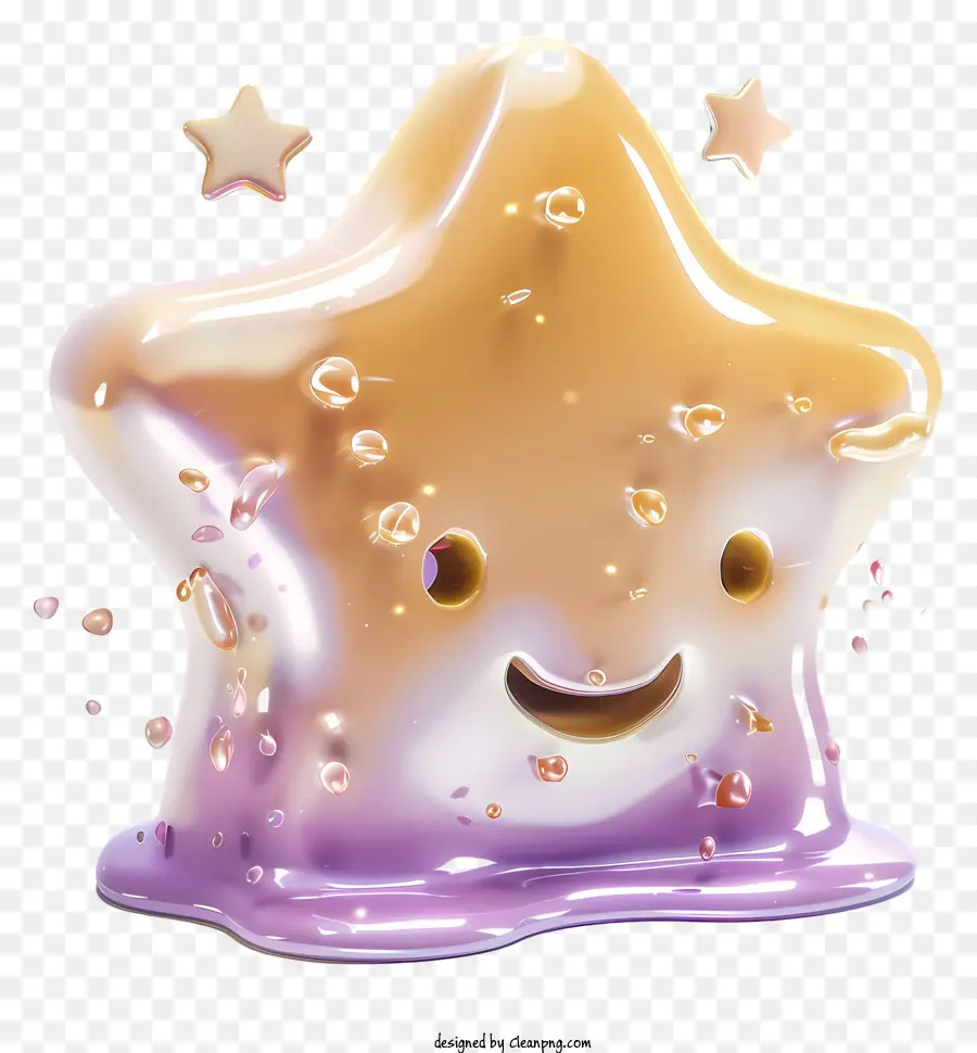 Emoji Estrella，Estrella Sonriente PNG