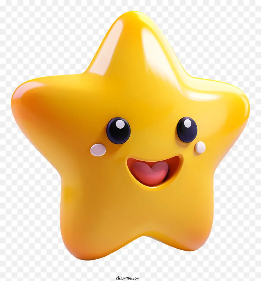 Estrella Emoji，Estrella Feliz PNG