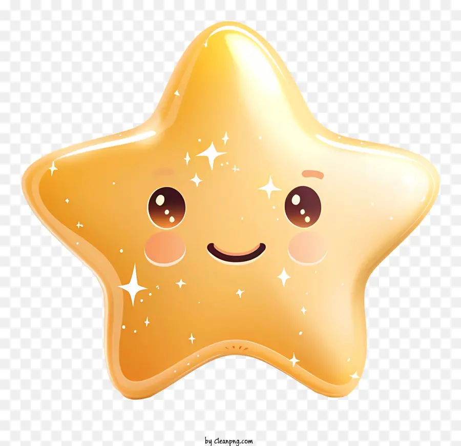 Estrella Emoji，Personaje De Dibujos Animados PNG