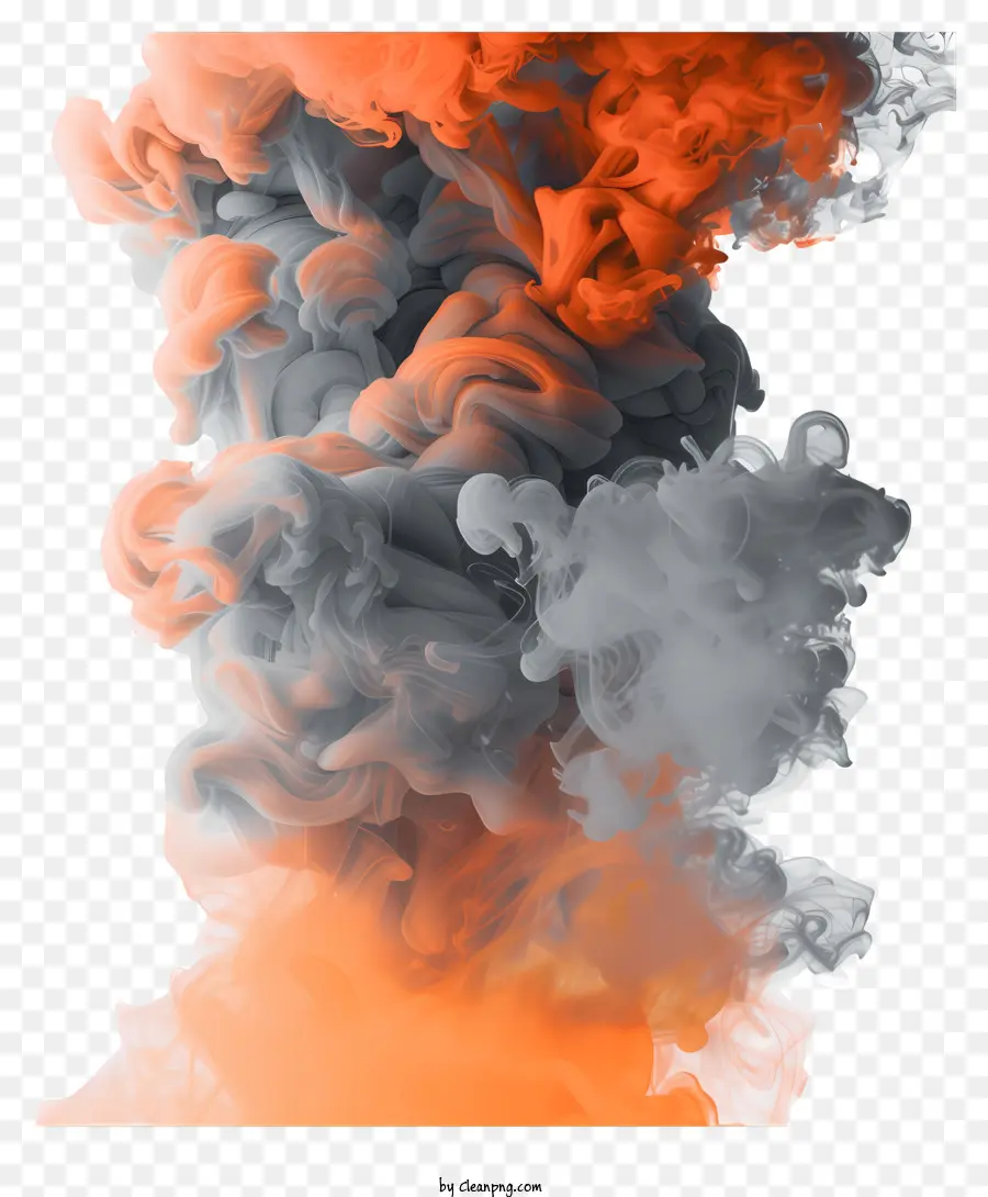 Humo Naranja，La Formación De Las Nubes PNG