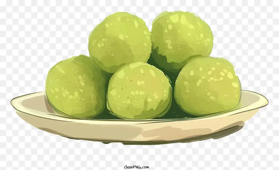 Laddu，Bolas Verdes PNG