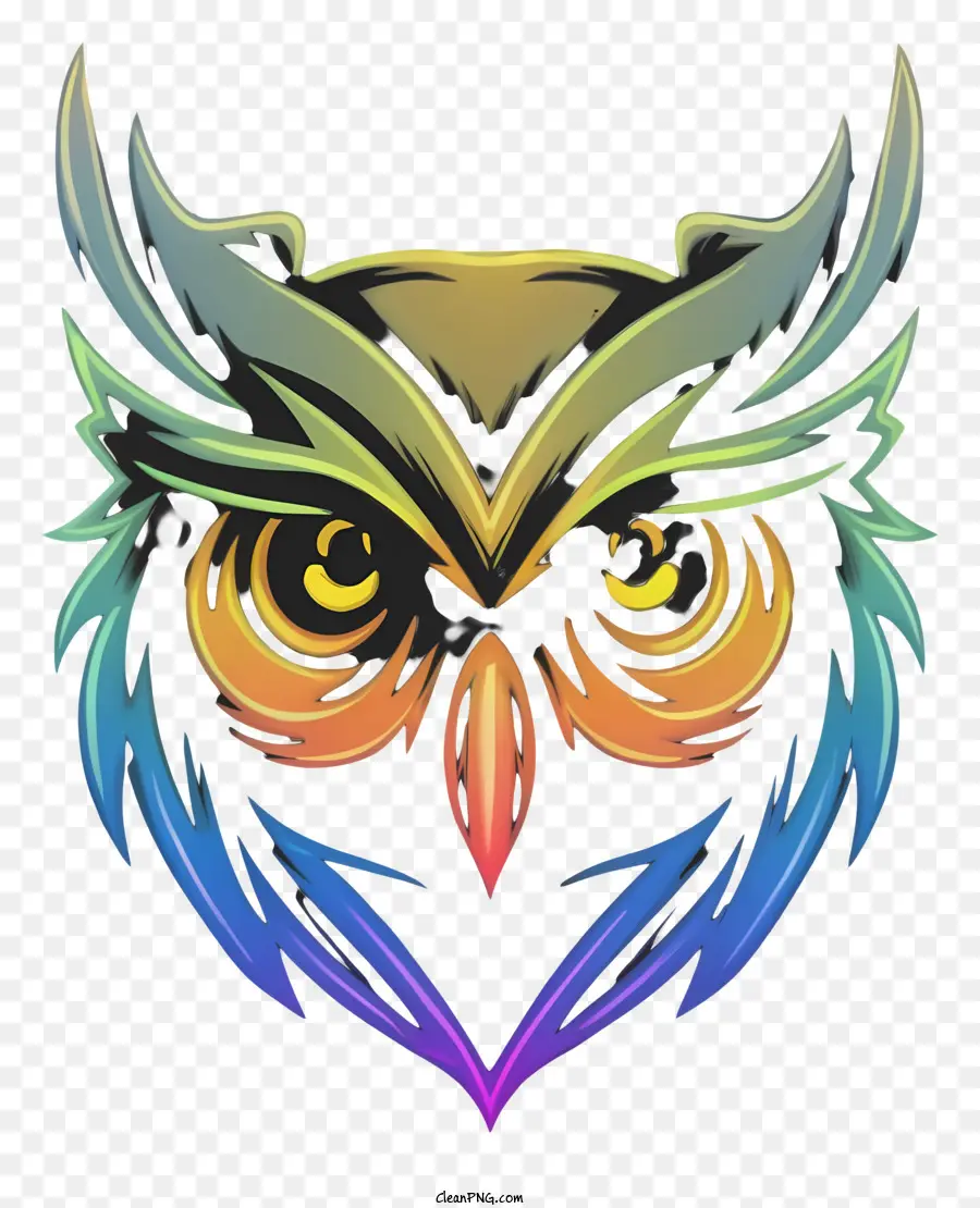 Arco Iris De Búho，Pájaro De Colores PNG