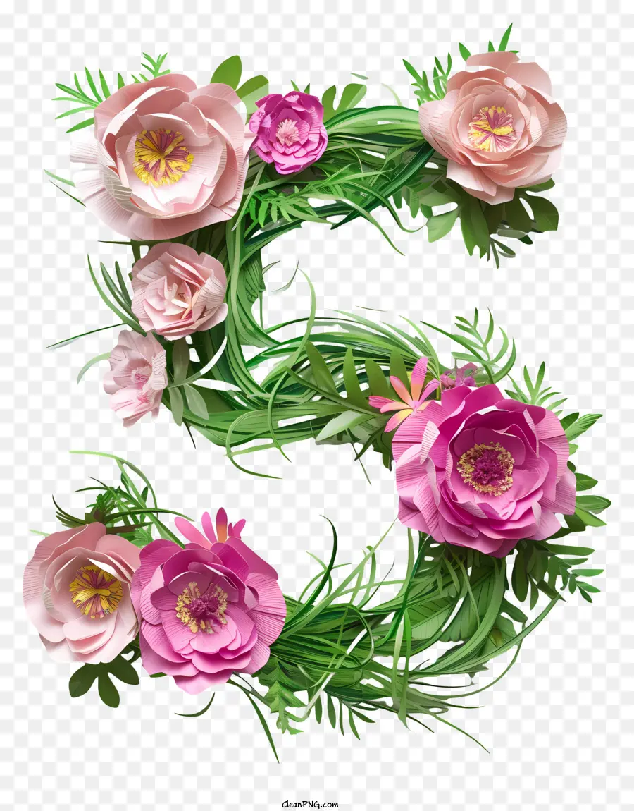 Flores Número 5，Flower Art PNG