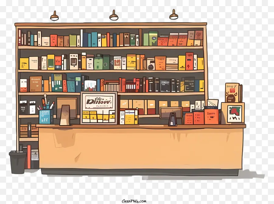 Librería，Libros PNG