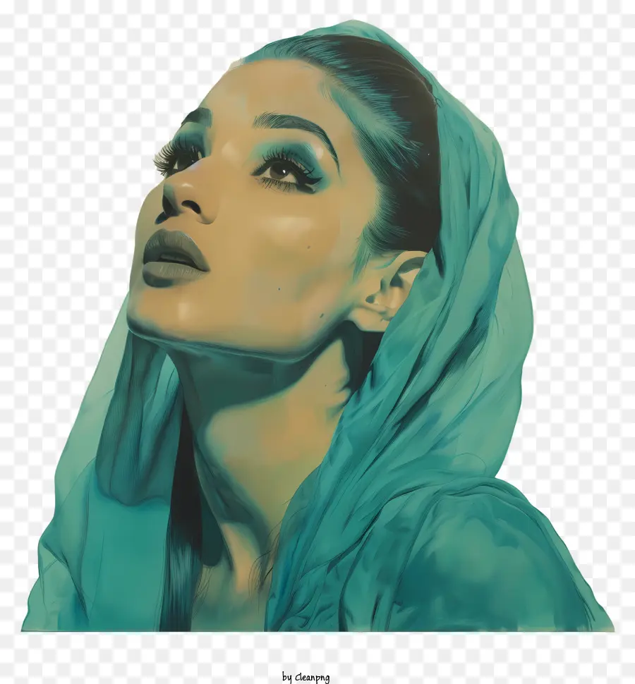 Ariana Grande，Pintura Digital PNG