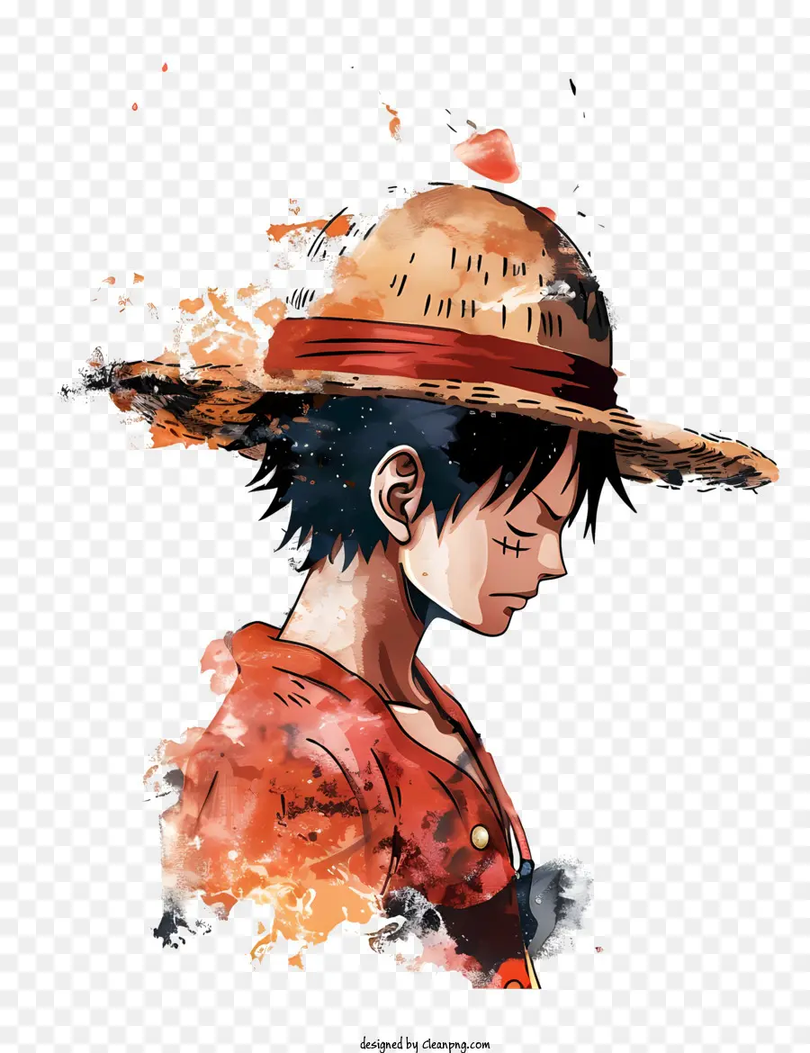 One Piece Luffy，Joven PNG