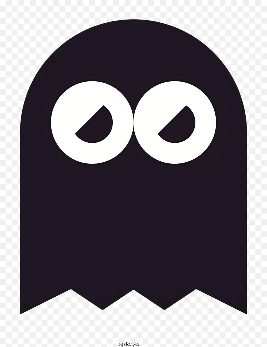 Logotipo De Pacman，Fantasma Negro PNG