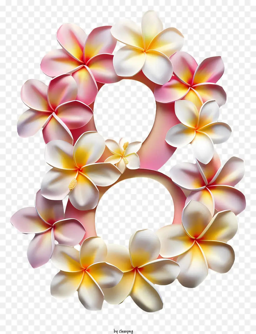 Flores Número 8，Arreglo Floral PNG