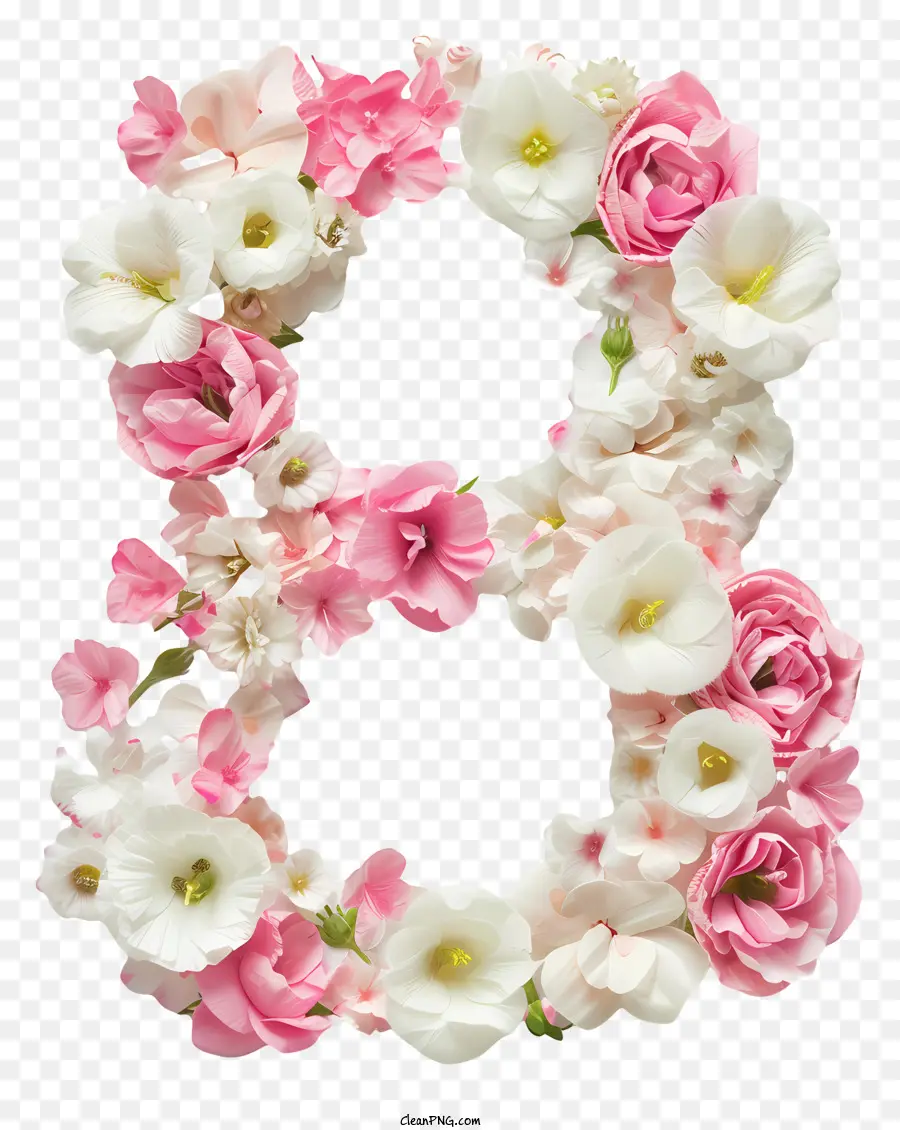 Flores Número 8，Floral Número 6 PNG