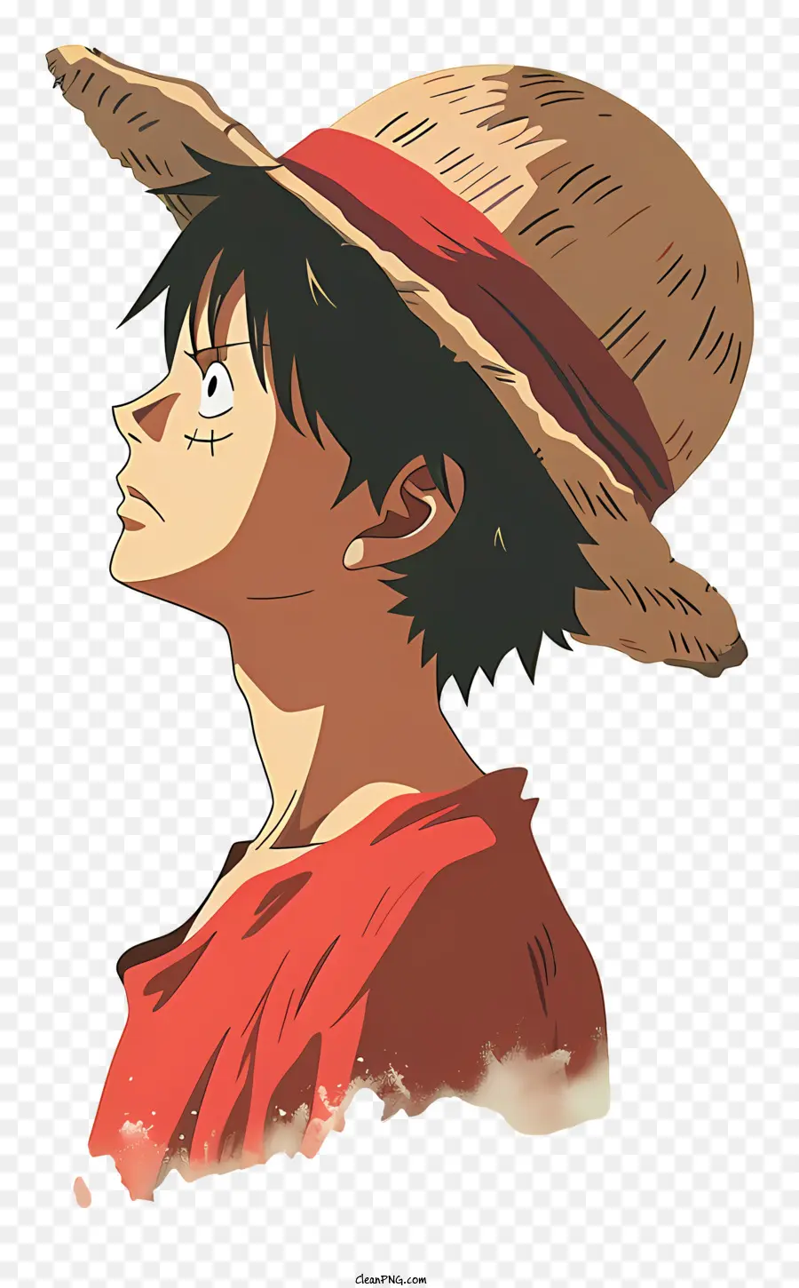 One Piece Luffy，Chico Joven PNG