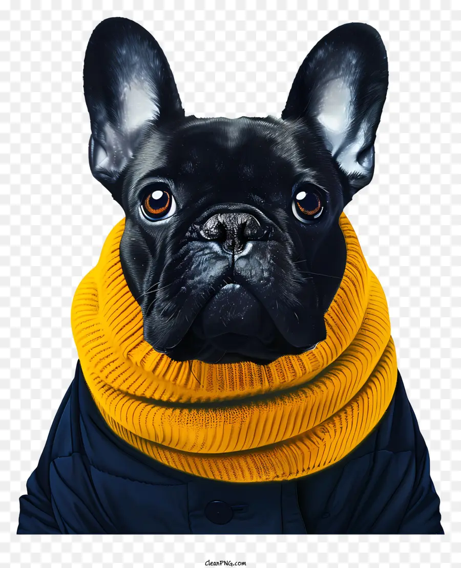 Bulldog Francés，Perro Negro PNG