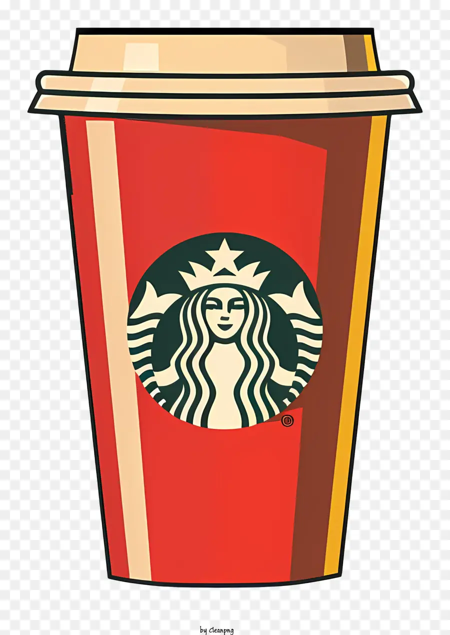 Taza De Café De Starbucks，Vaso De Plástico Rojo PNG