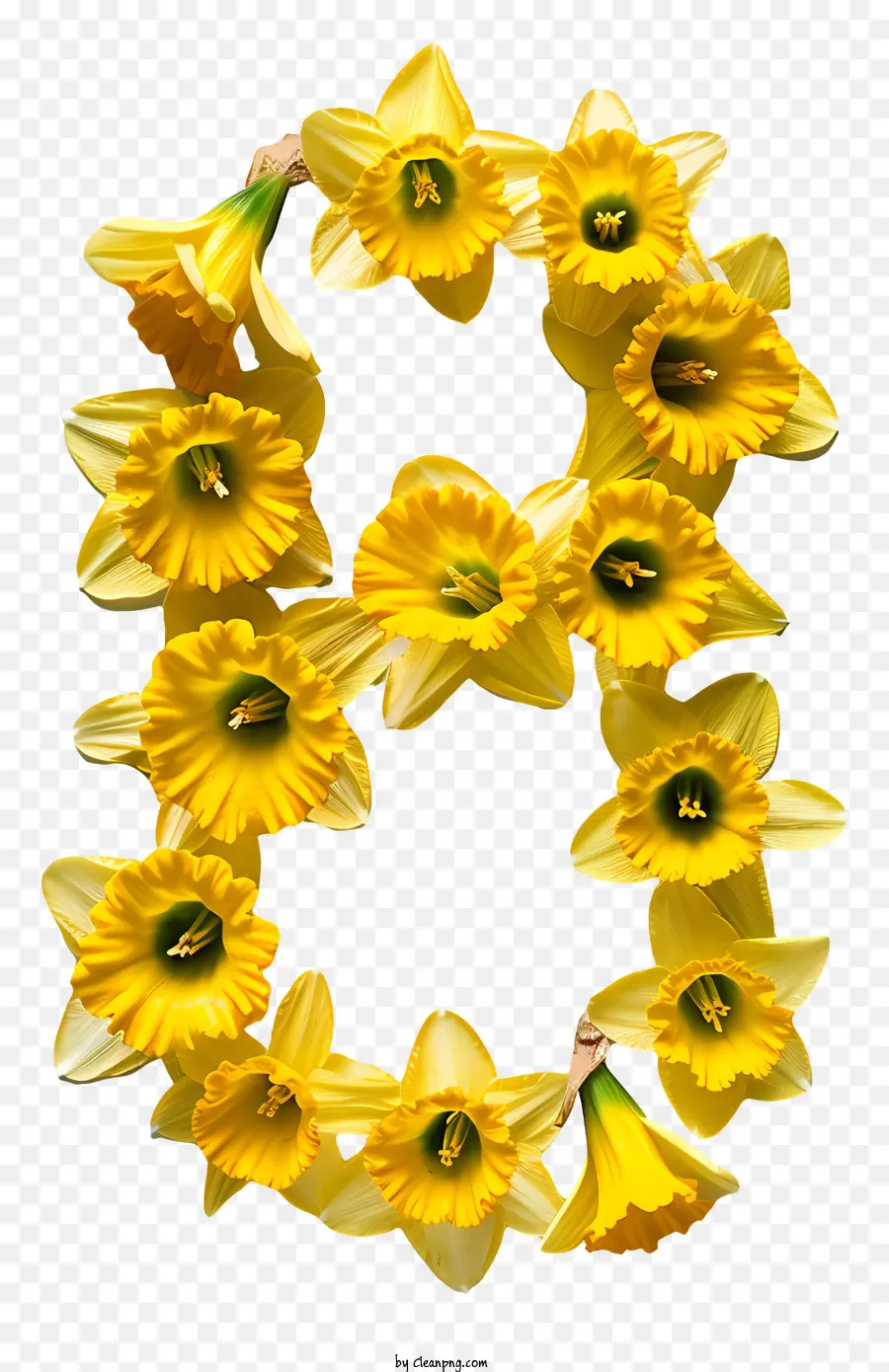 Flores Número 8，Los Narcisos PNG