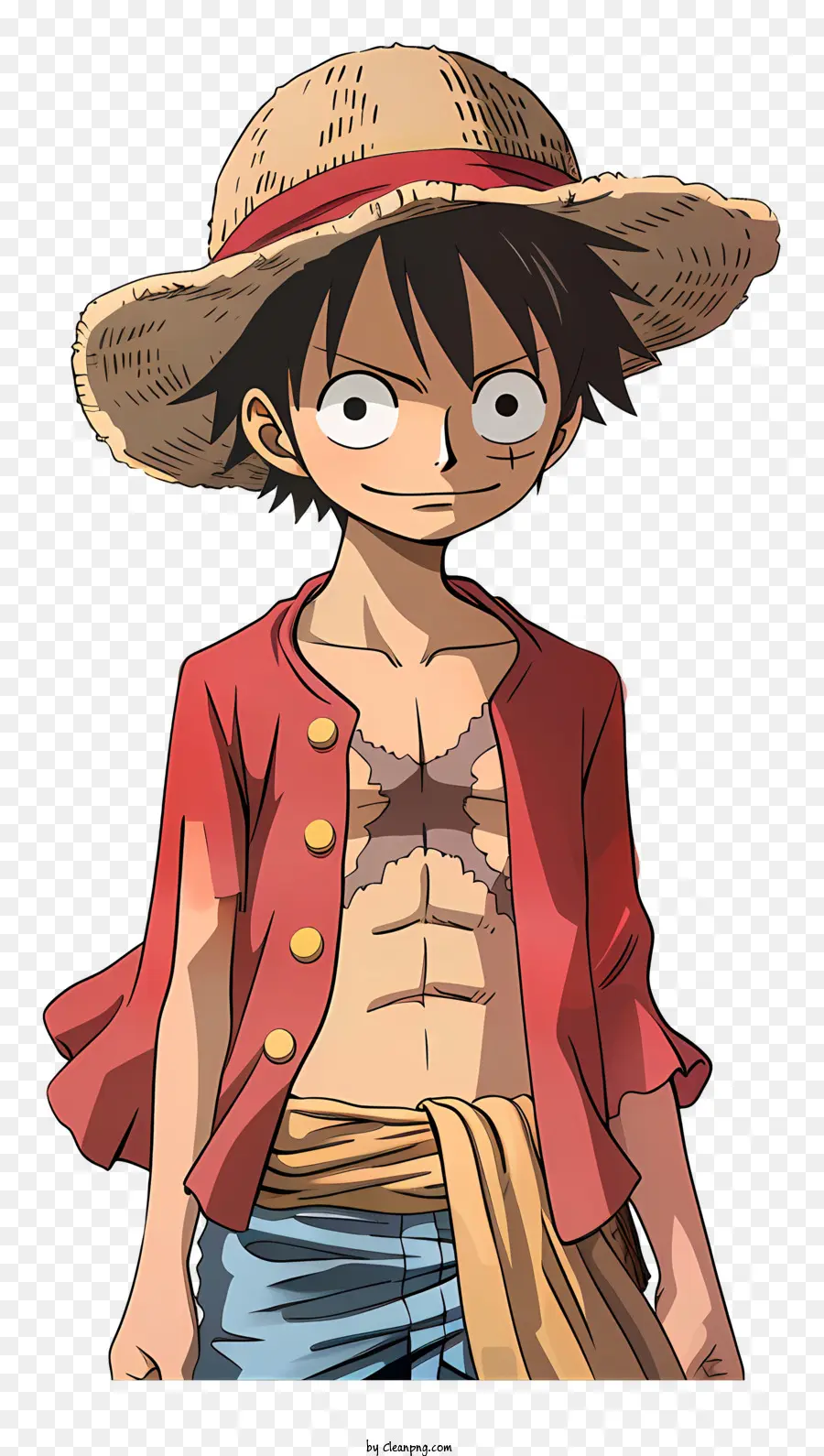 Luffy De Una Pieza，Personaje Animado PNG