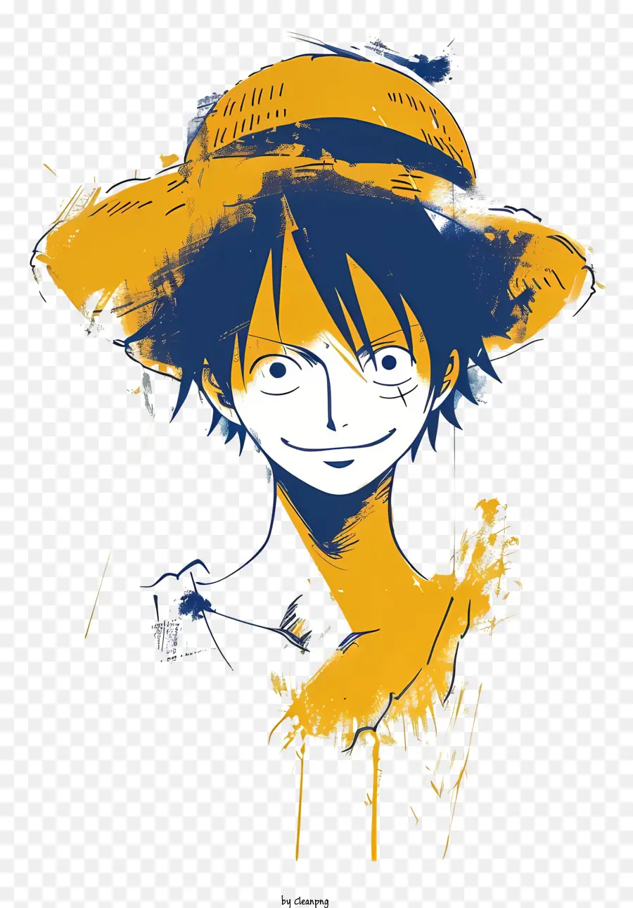 One Piece Luffy，Dibujo PNG