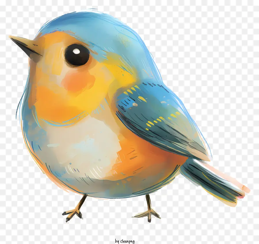 Pájaro Caprichoso，Pintura A La Acuarela PNG