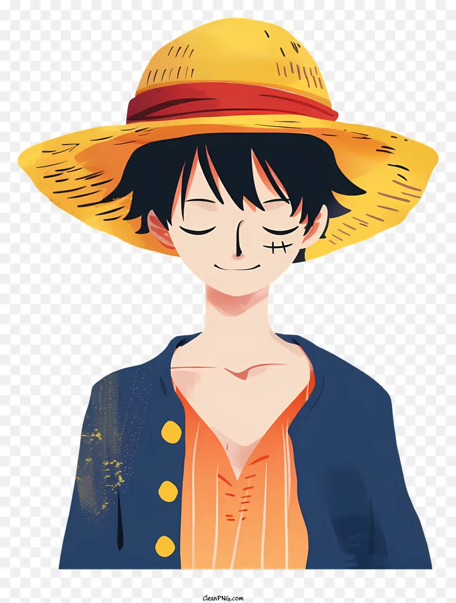 One Piece Luffy，Joven PNG