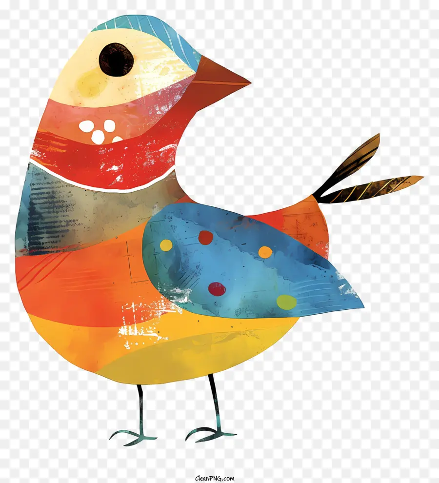 Pájaro Caprichoso，Pájaro Colorido PNG