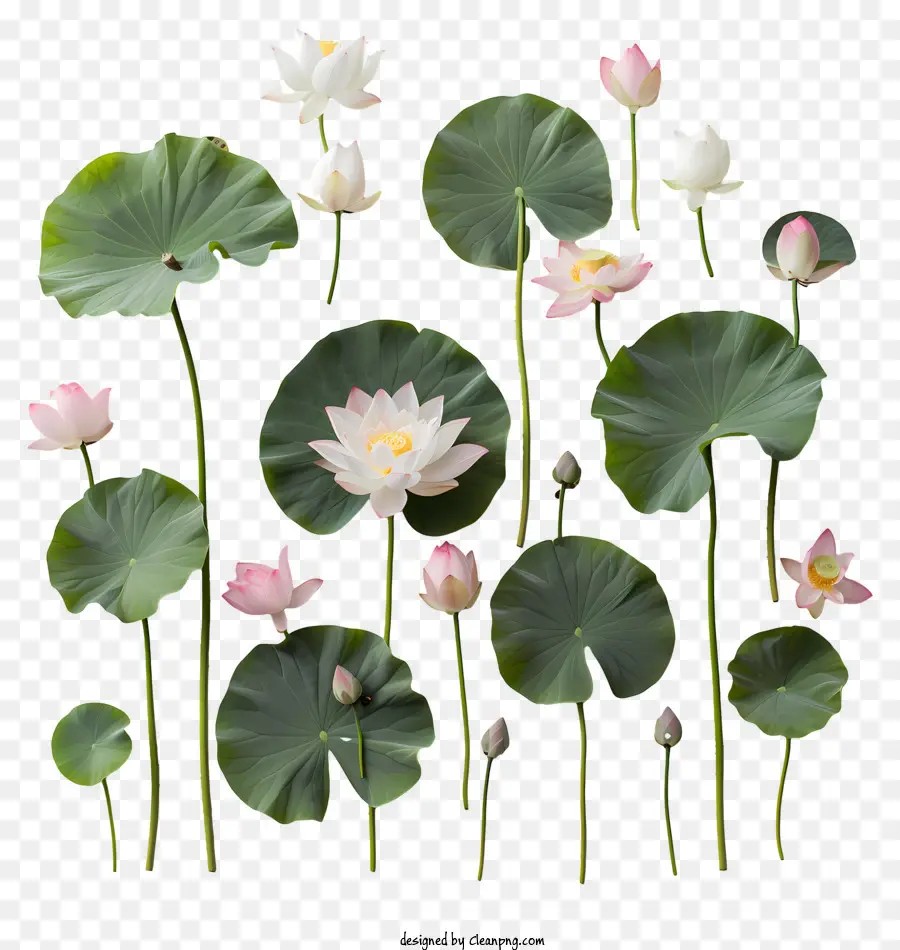 Las Flores De Loto，Loto Blanco PNG