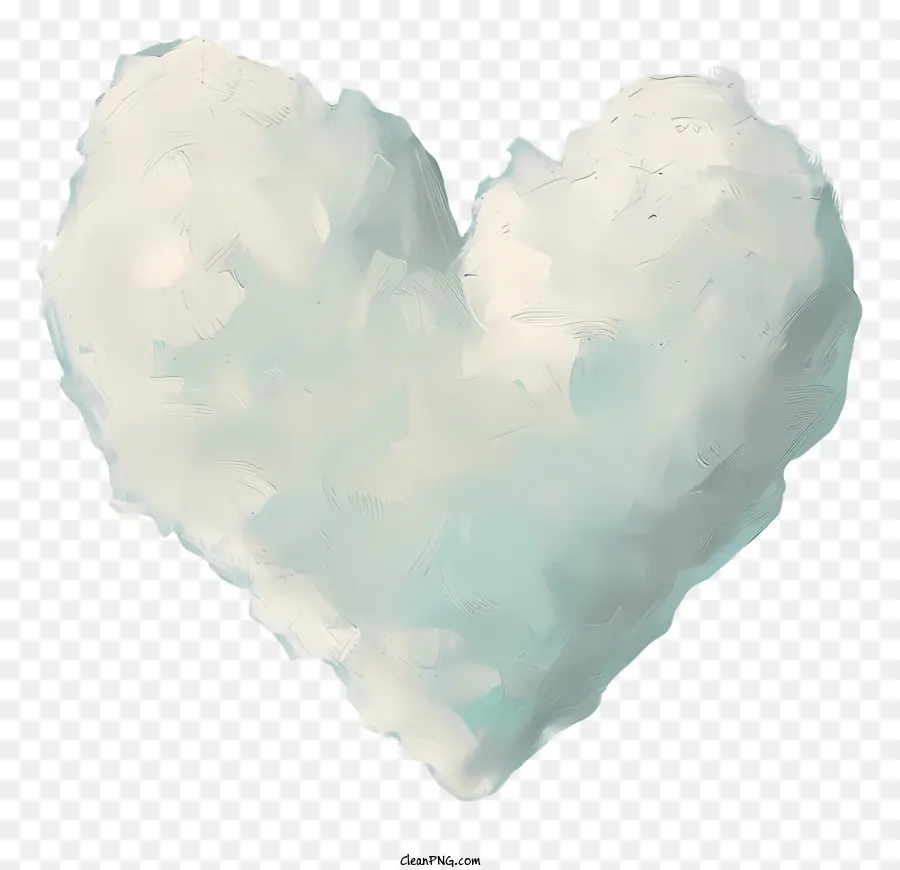 Nube De Corazón，Corazón PNG