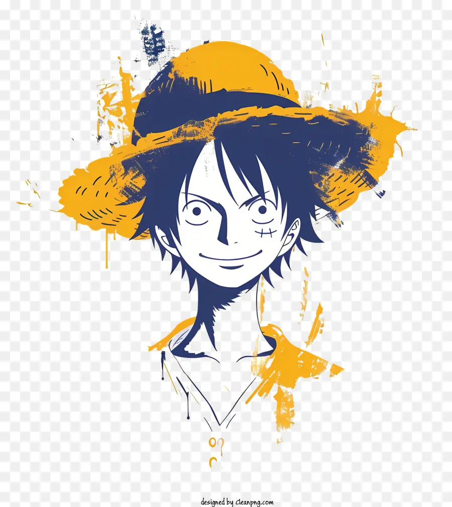 One Piece Luffy, Hombre, Sombrero Amarillo imagen png - imagen transparente  descarga gratuita