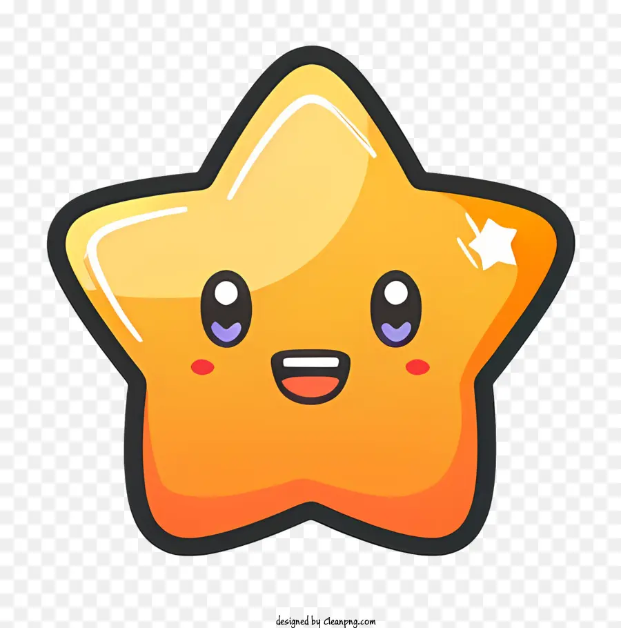 Estrella Emoji，Linda Estrella PNG