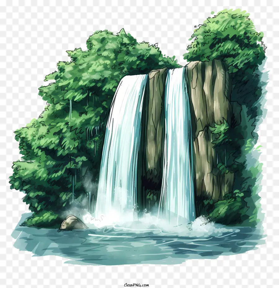 Cascada，Hill PNG