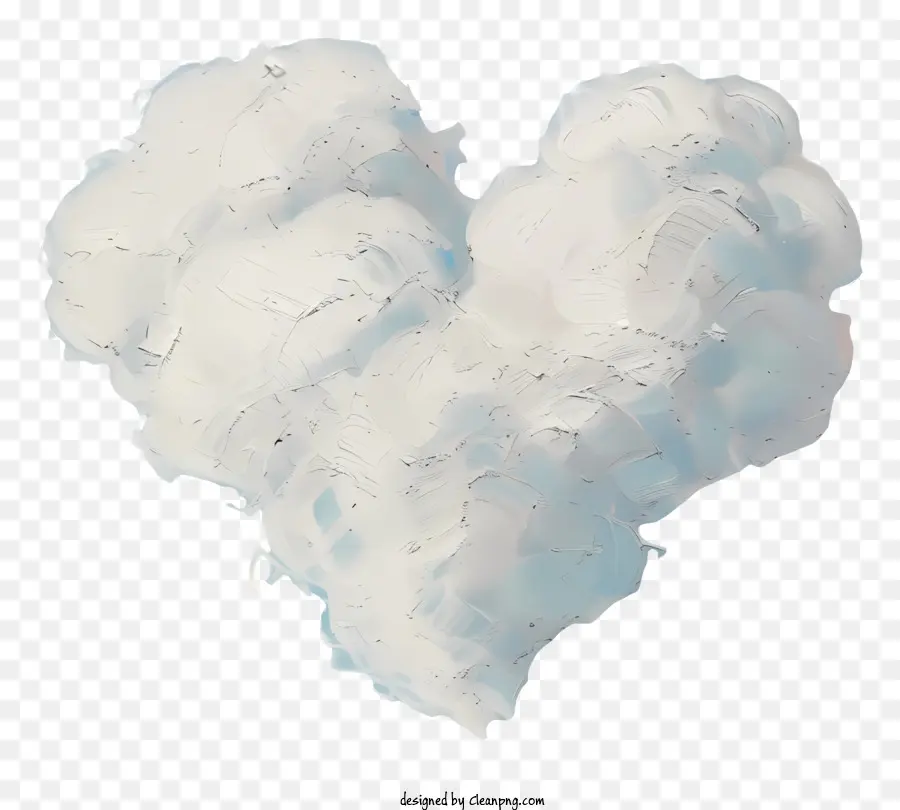 Nube De Corazón，Pintura A La Acuarela PNG