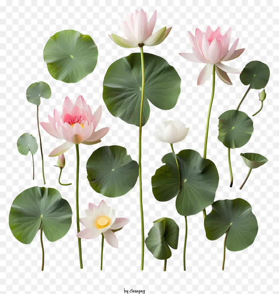 Las Flores De Loto，Agua PNG