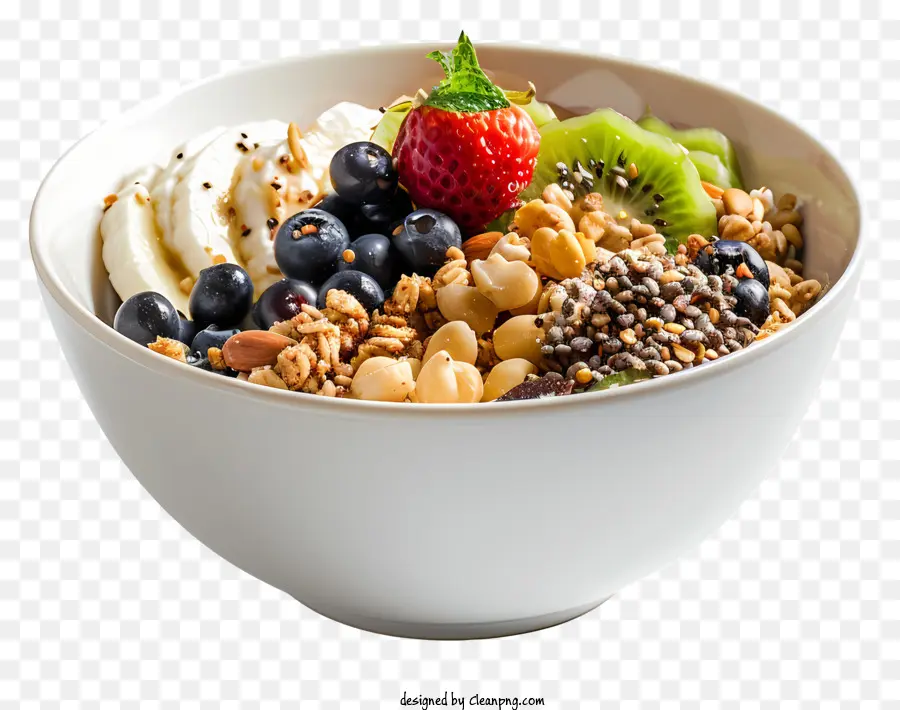 El Plato De Comida，Frutas Y Nueces Mixtas PNG