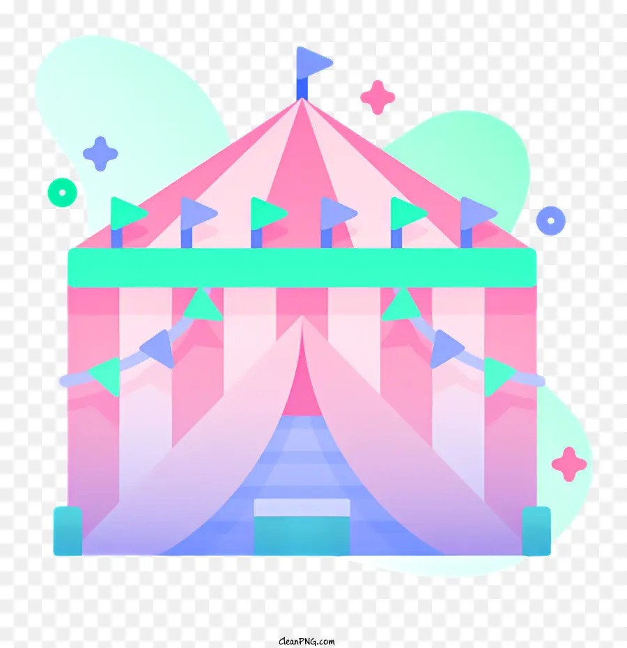 Carpa De Circo De Carnaval，Carpa De Circo Rosa PNG