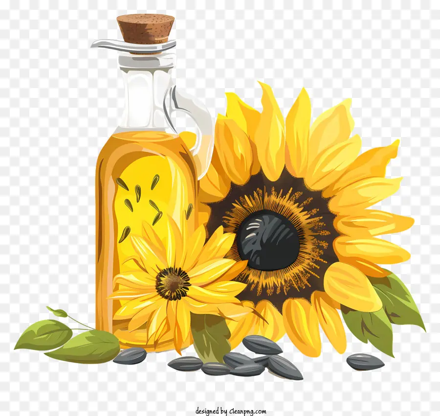 Aceite De Girasol，El Aceite De Cocina PNG