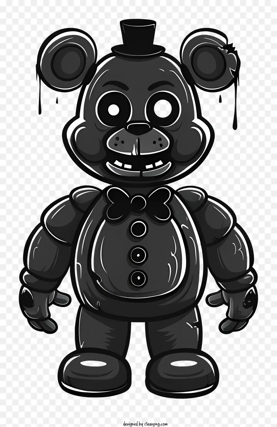 Fnaf Freddy Fazbear，El Oso Negro PNG