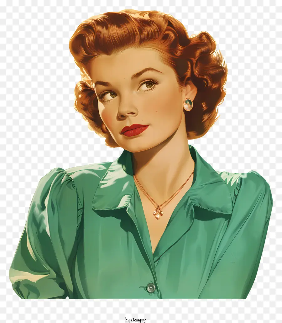 Mujer Retro De Moda，Mujer PNG