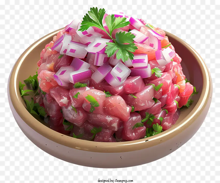 Steak Tartar，Sushi De Atún Crudo PNG