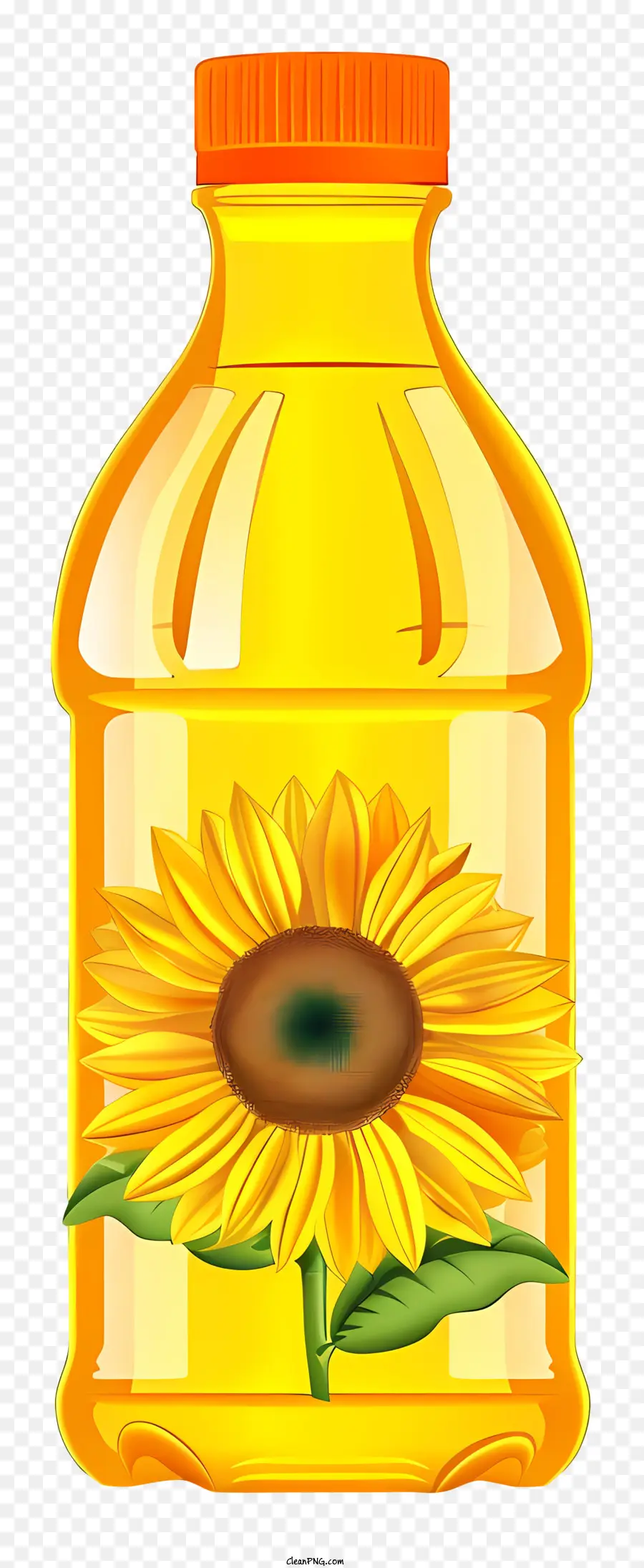 Aceite De Girasol，Botella De Vidrio PNG