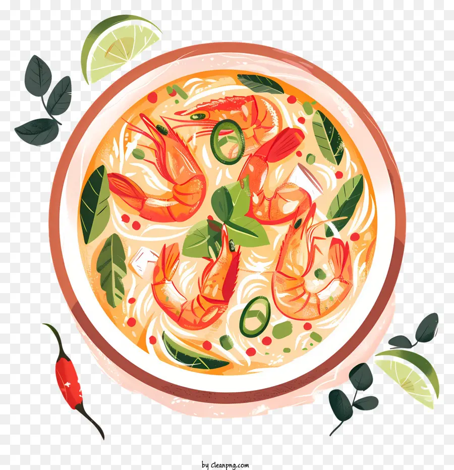 Tom Yum Goong，Sopa De Camarones PNG