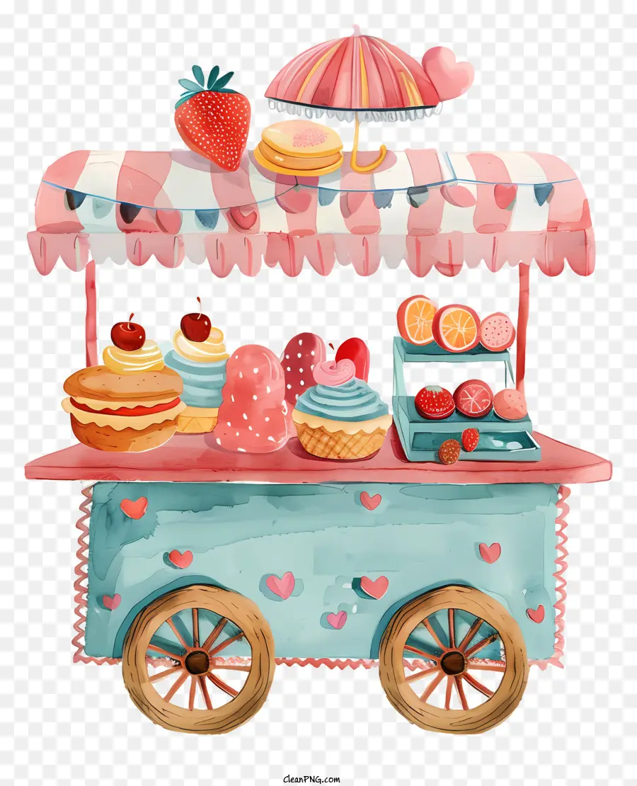 Carrito De Comida，Donuts PNG