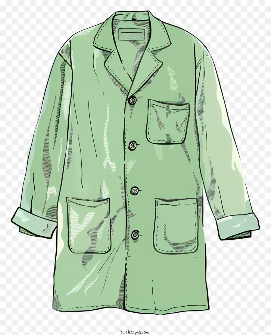 Abrigo Verde，Chaqueta PNG