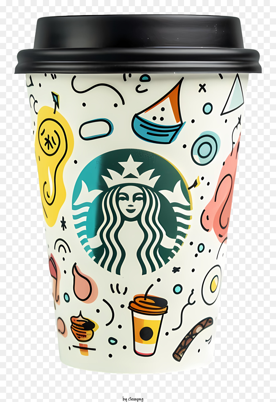 Taza De Café De Starbucks，Vaso De Starbucks PNG