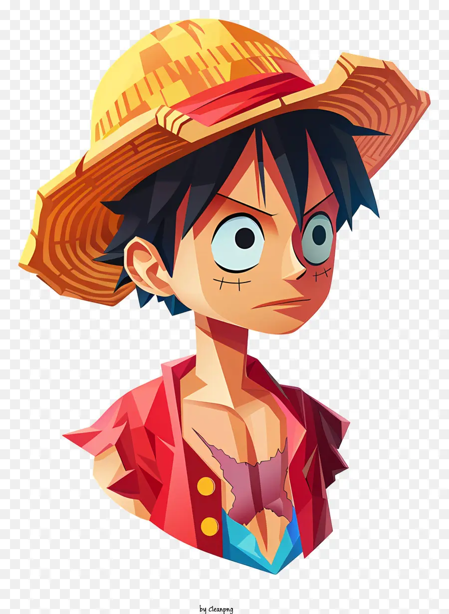 One Piece Luffy，Joven PNG