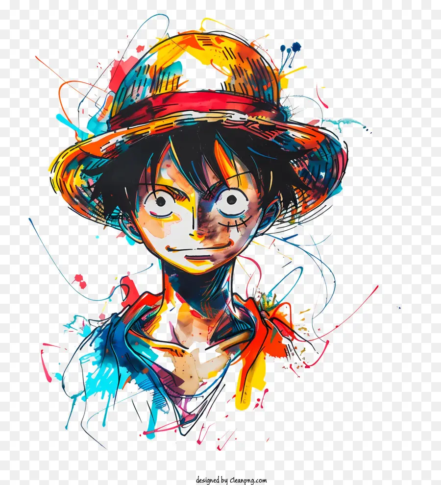 One Piece Luffy，De Una Sola Pieza PNG