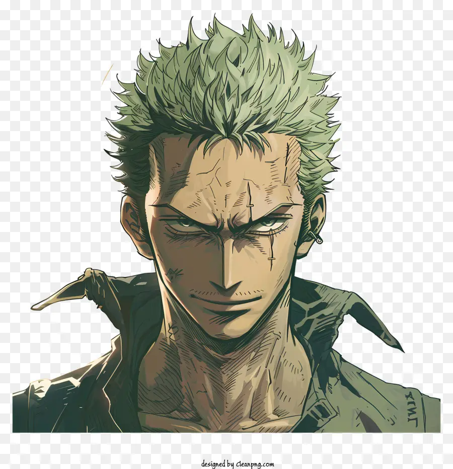 One Pieceroronoa Zoro，Personaje Animado PNG