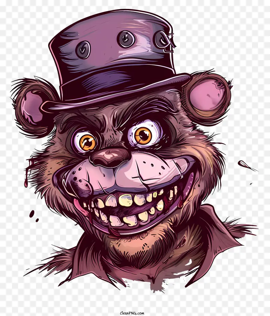 Freddy Fazbear，Personaje Sonriente PNG