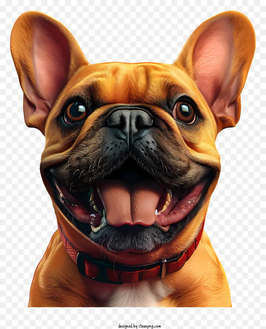 Bulldog Francés，Sonriente Perro PNG