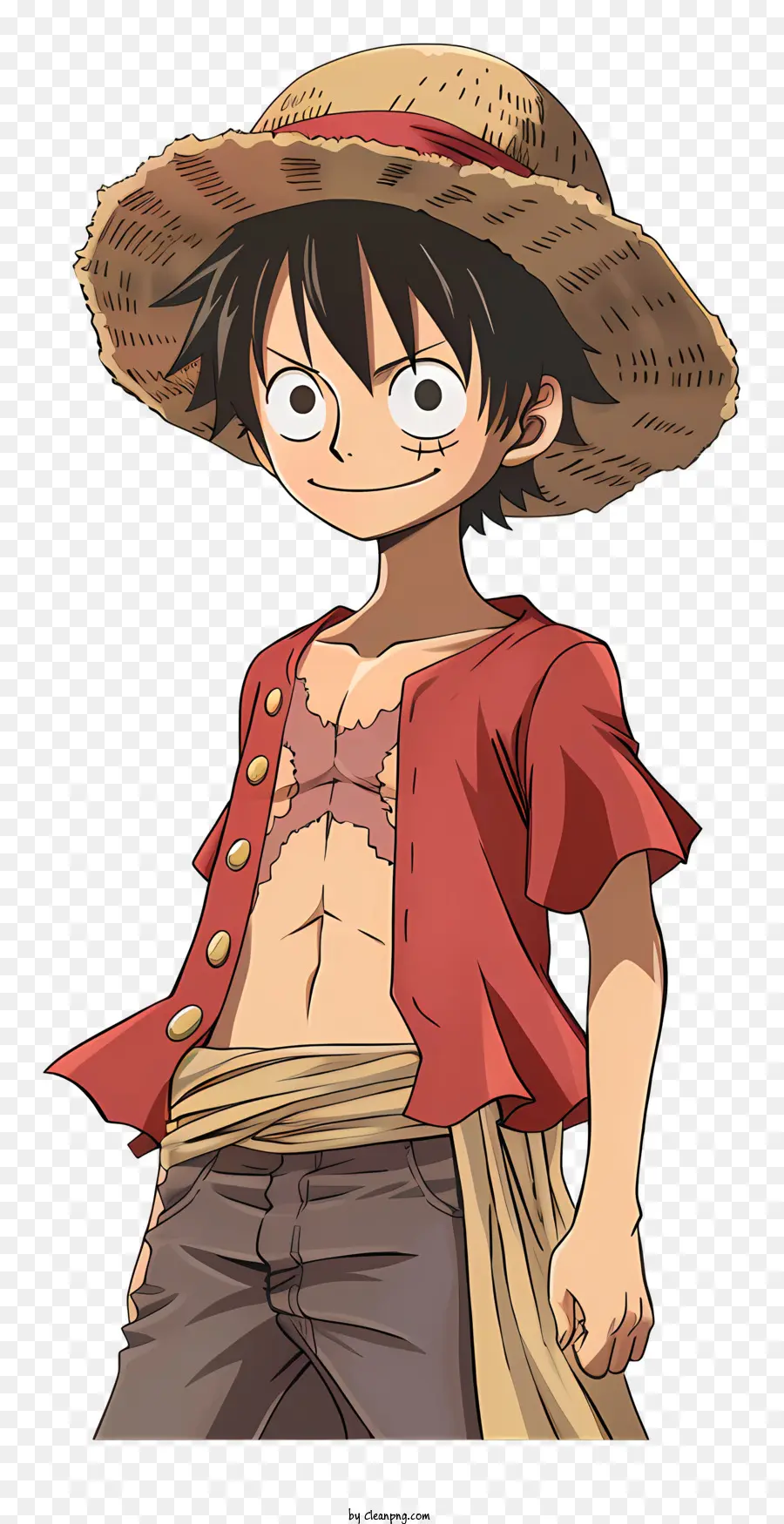 Luffy De Una Pieza，Personaje Animado PNG