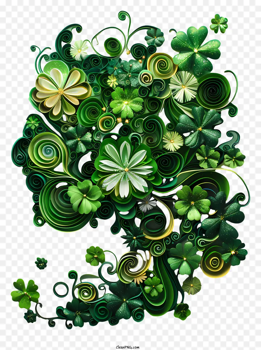 Shamrock Del Día De San Patricio，Tréboles PNG