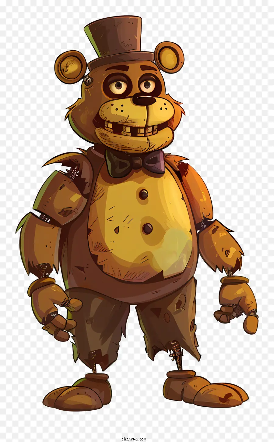 Freddy Fazbear，Oso Animatrónico PNG